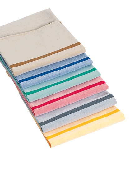 farbig, mit zwei farbigen Kennstreifen