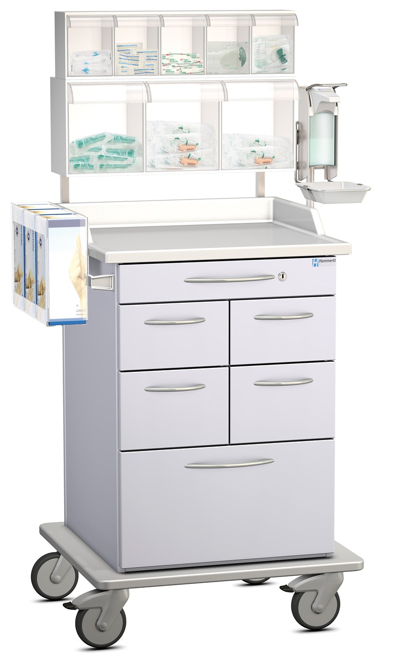 Narkosewagen mit Zubehör