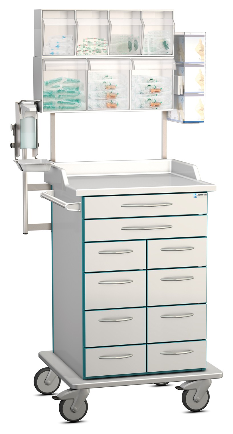 Narkosewagen mit Zubehör