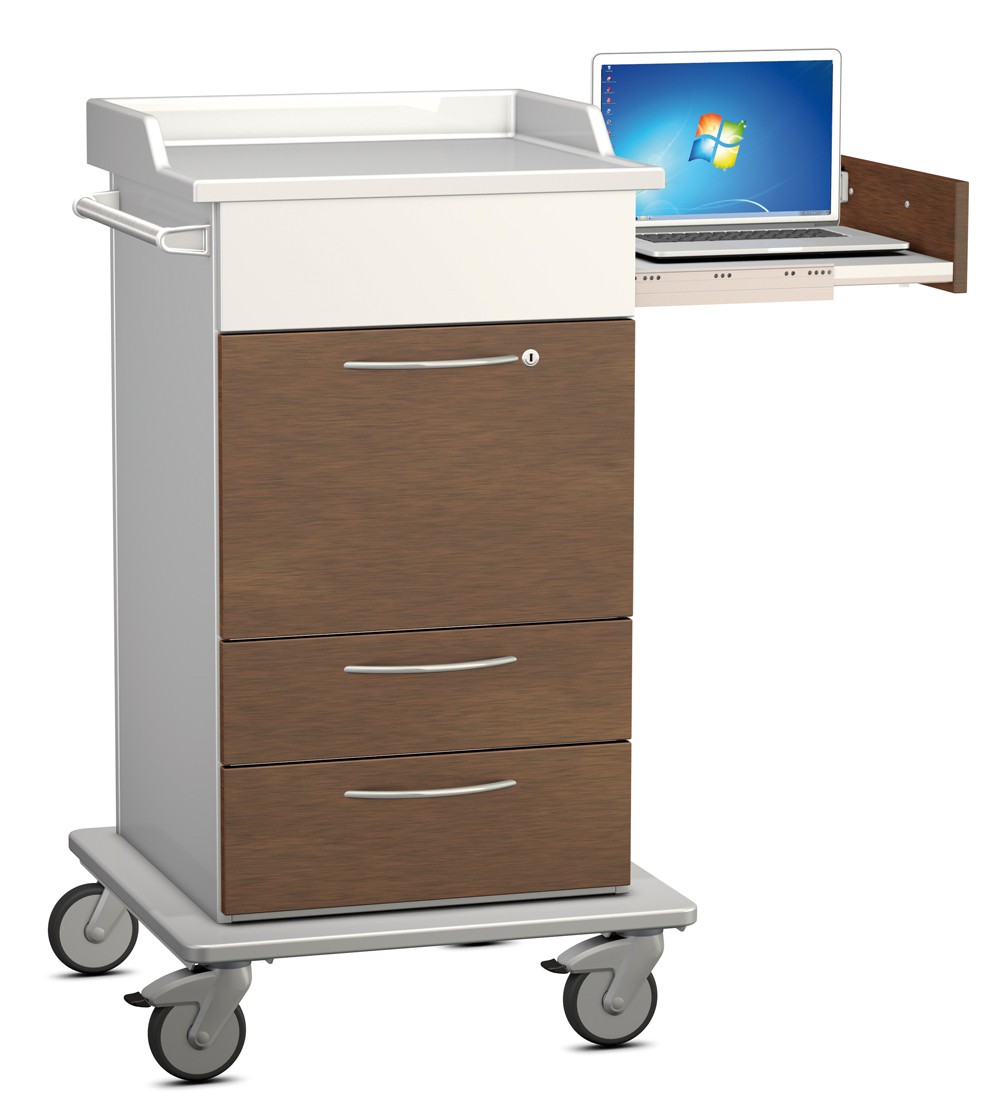 Notebookwagen mit Zubehör