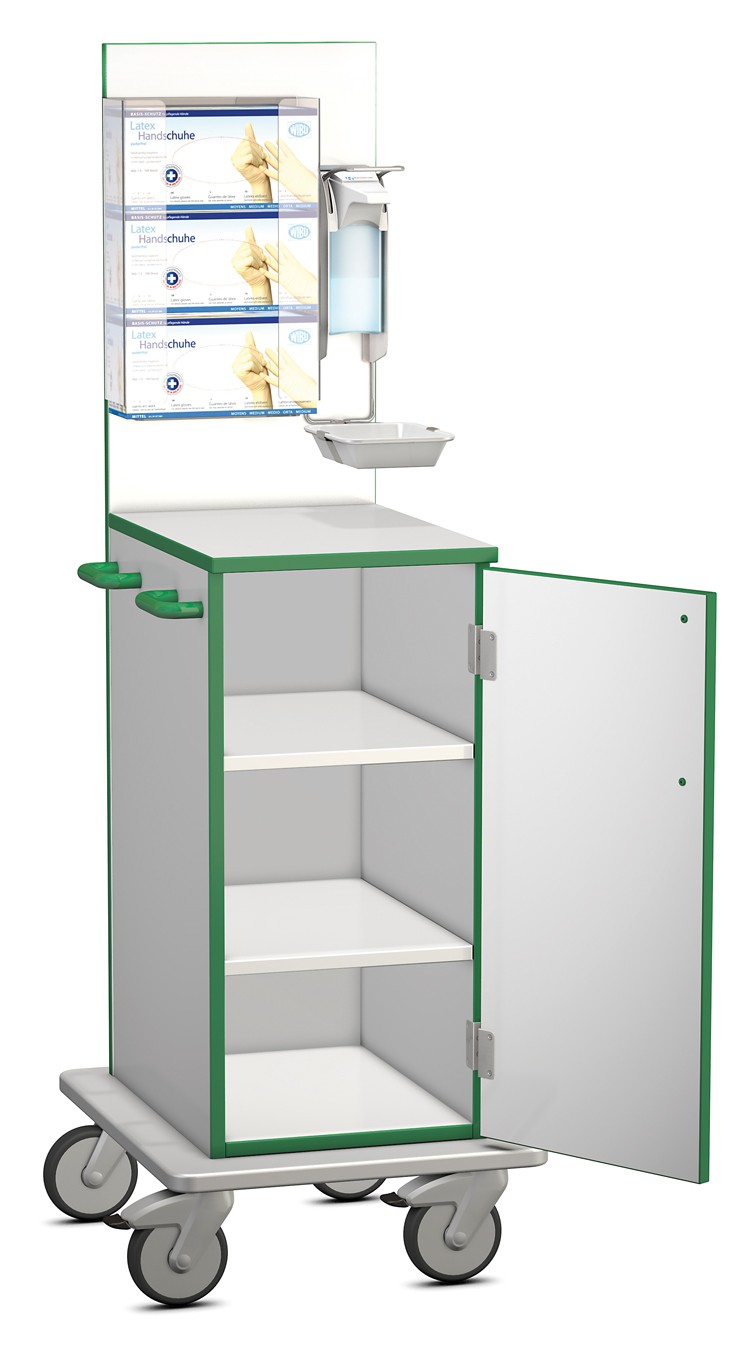 Infektionswagen mit Zubehör