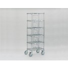 Bild zeigt Sortierregalwagen mit 6 Böden und 10 Fächern
