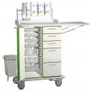 Pflege- und Orgawagen mit Zubehör