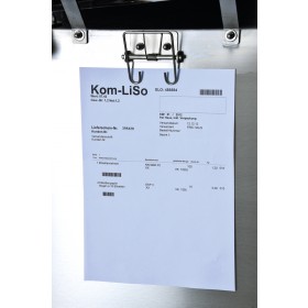 Klemme für Begleitpapiere 