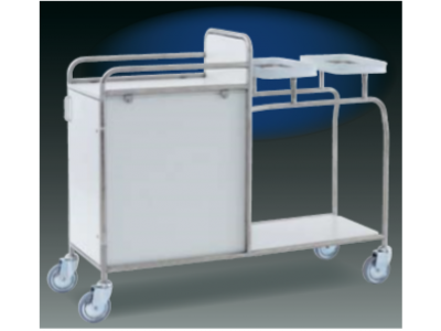 Etagenwagen mit Schrank und 2 Einspannringen