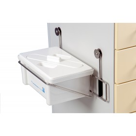 Wannenset 3 Liter mit Deckel, weiß, inkl. Halterung für