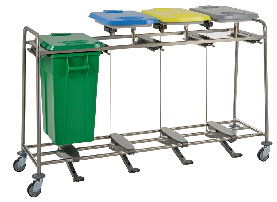 Kombination aus Wertstoffsammler und Abfallsammler