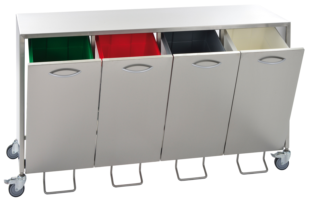 geschlossener Wertstoffsammler