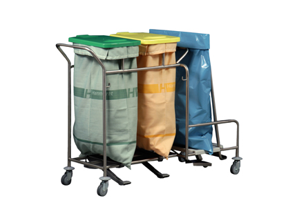 Unisammler für Wäsche und Abfall