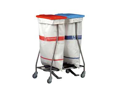 Wäschesammler mit Säcken